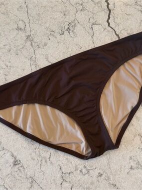 J. Crew Chocolate Brown Bikini Bottom XL Beach Resort wear Swim